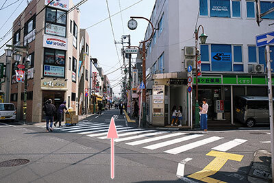梅ヶ丘駅からのルート03